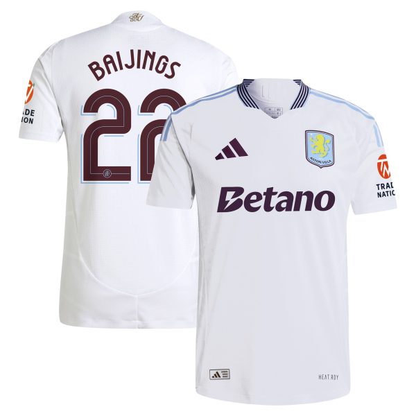 aston villa adidas away authentic shirt 2024-25 with baijings 22 cup printing Collection | Official Aston Villa Kits for Fans
