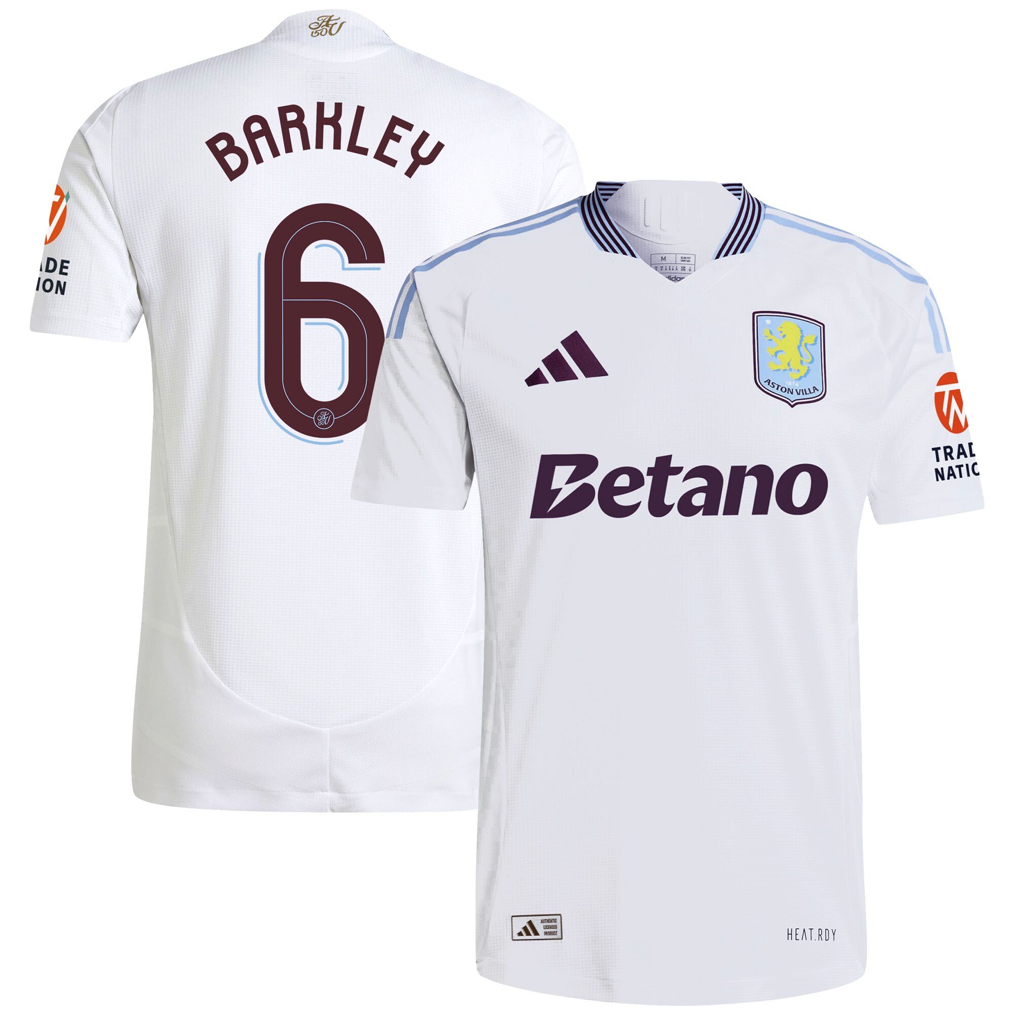 aston villa adidas away authentic shirt 2024-25 with barkley 6 cup printing Collection | Official Aston Villa Kits for Fans