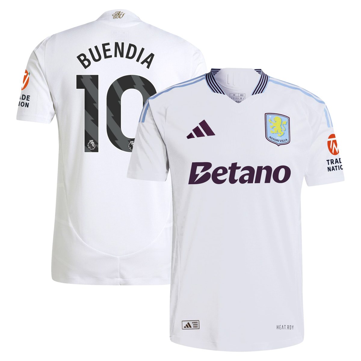 aston villa adidas away authentic shirt 2024-25 with buendia 10 printing Collection | Official Aston Villa Kits for Fans
