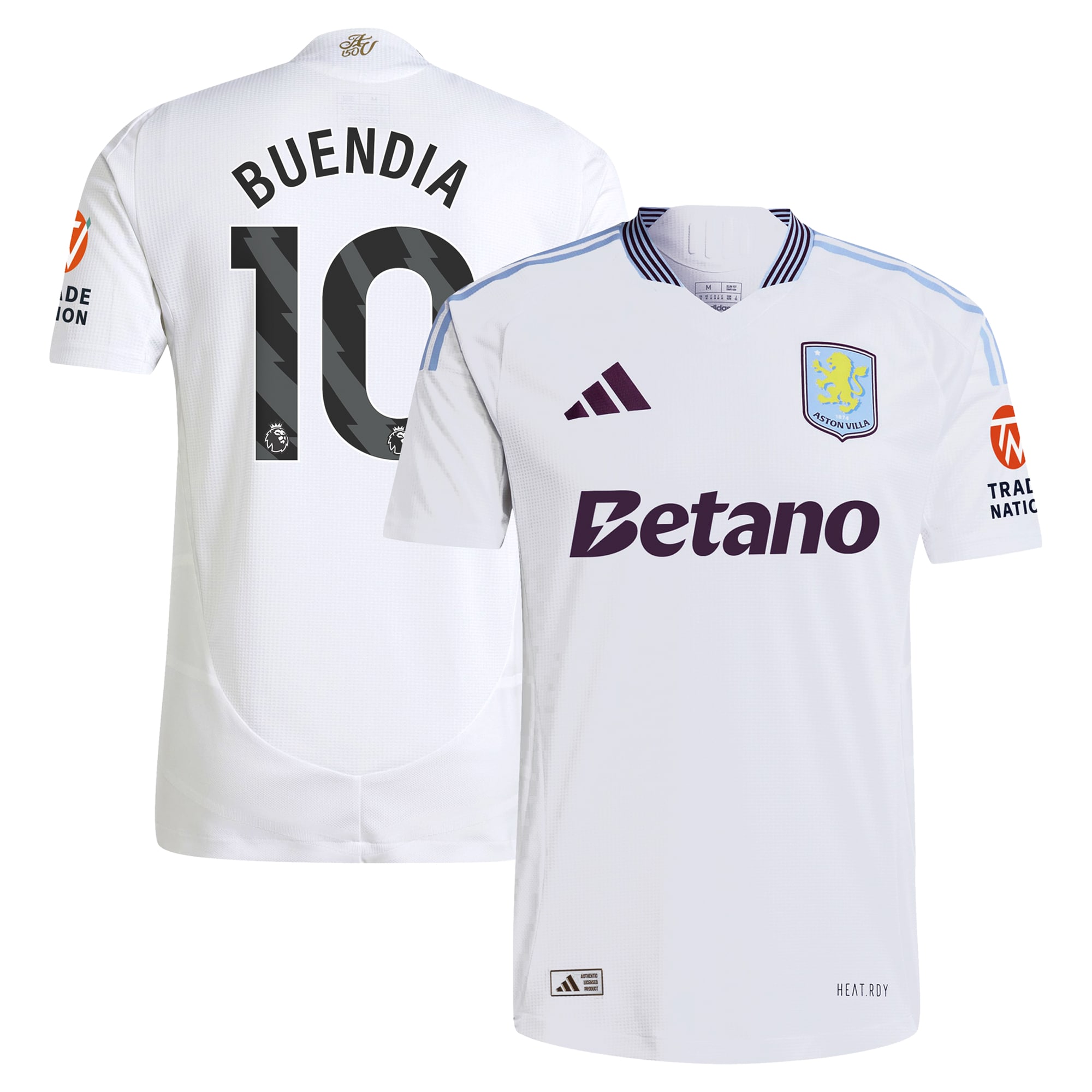 aston villa adidas away authentic shirt 2024-25 with buendia 10 printing Collection | Official Aston Villa Kits for Fans