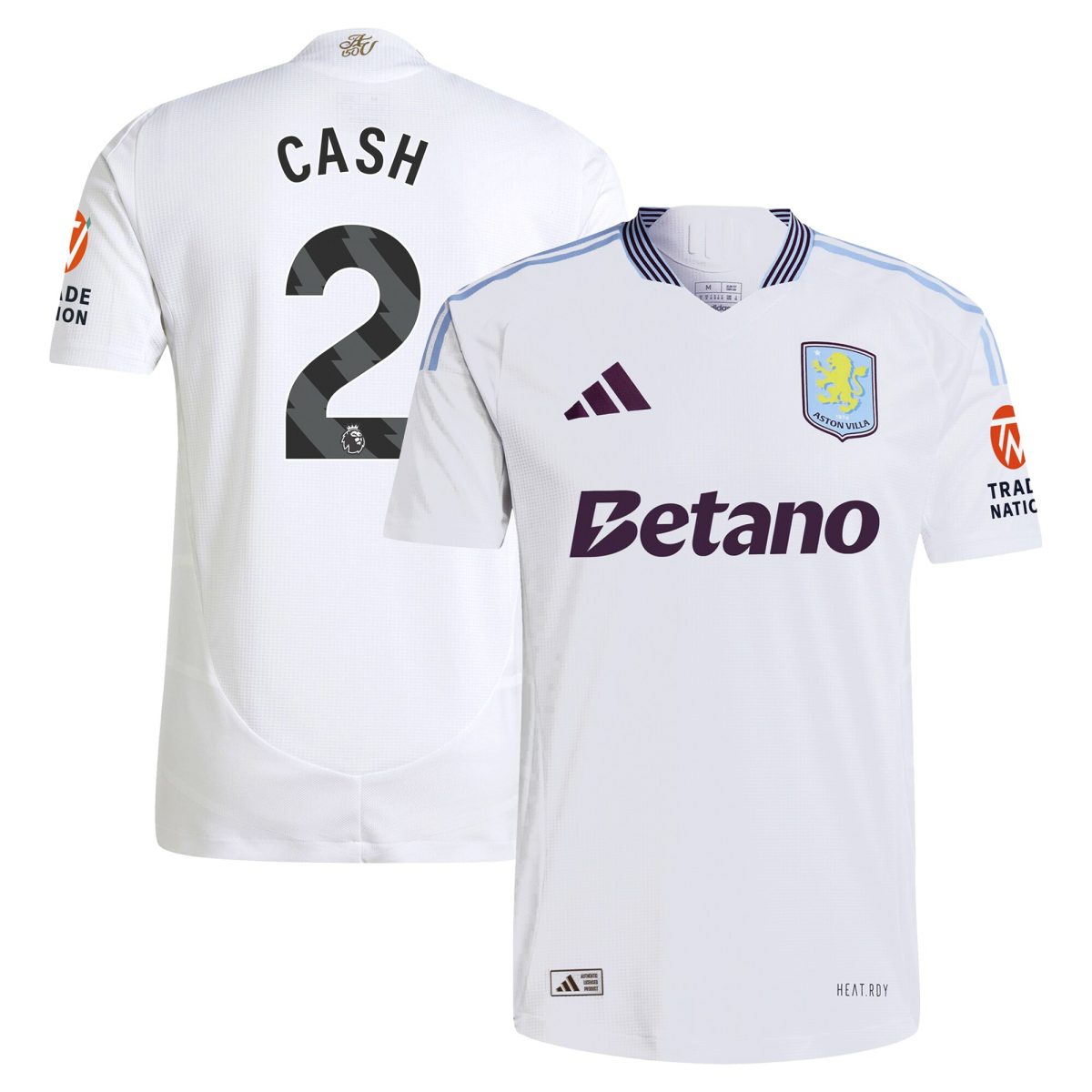 aston villa adidas away authentic shirt 2024-25 with cash 2 printing Collection | Official Aston Villa Kits for Fans