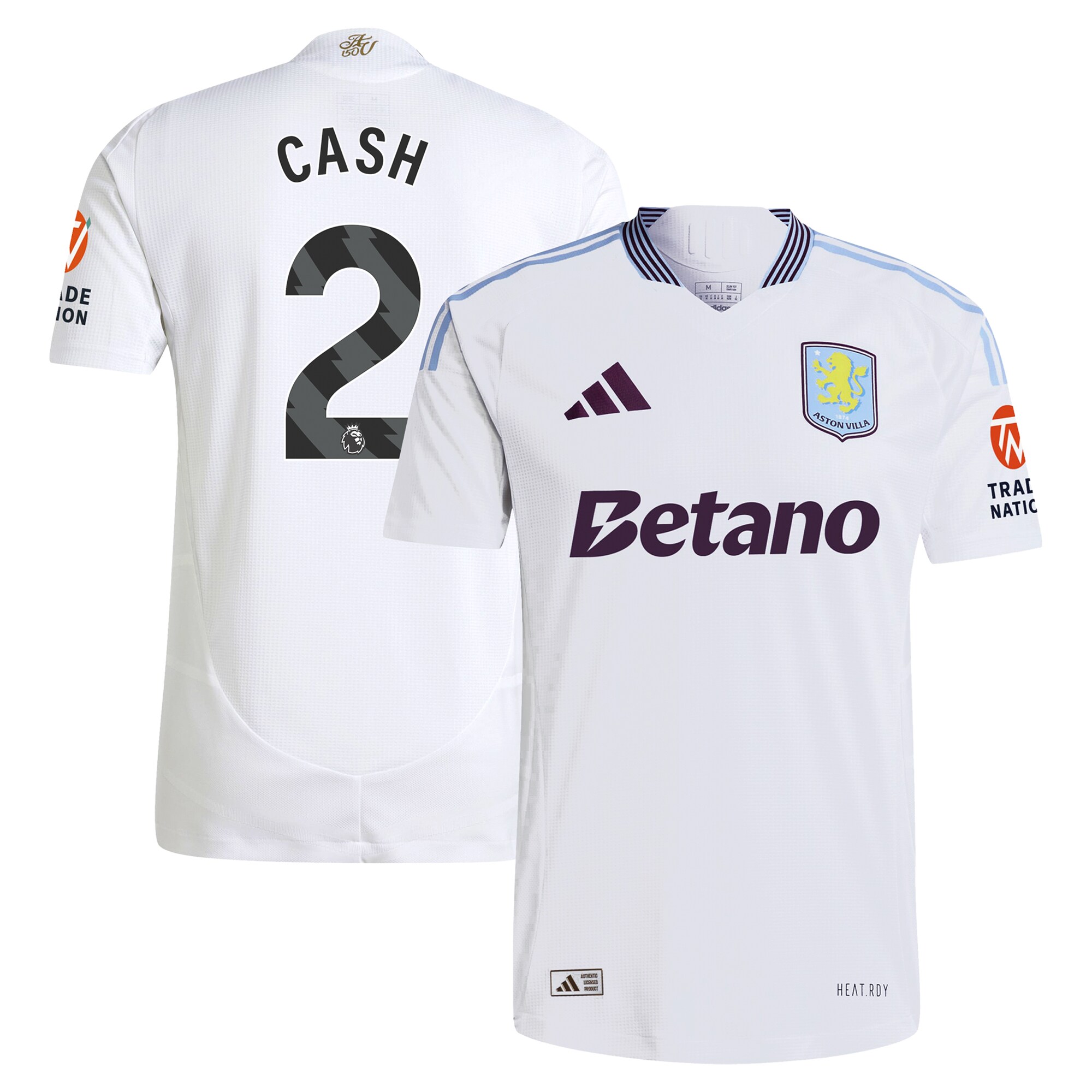 aston villa adidas away authentic shirt 2024-25 with cash 2 printing Collection | Official Aston Villa Kits for Fans