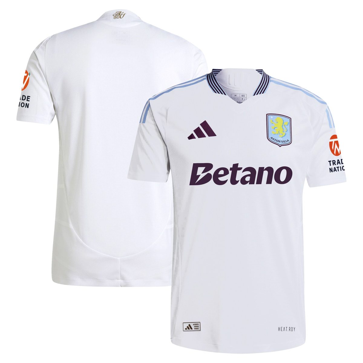 aston villa adidas away authentic shirt 2024-25 with custom printing Collection | Official Aston Villa Kits for Fans