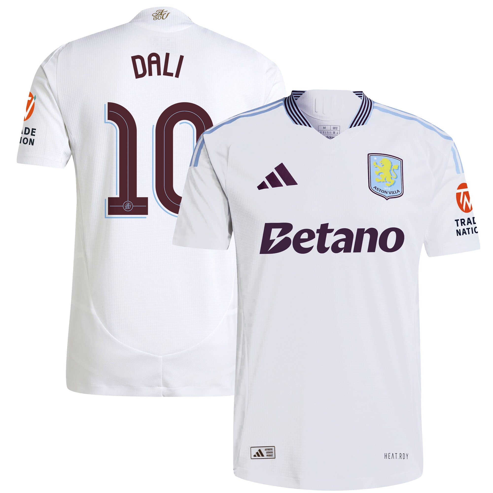 aston villa adidas away authentic shirt 2024-25 with dali 10 cup printing Collection | Official Aston Villa Kits for Fans