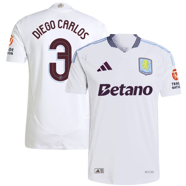 aston villa adidas away authentic shirt 2024-25 with diego carlos 3 cup printing Collection | Official Aston Villa Kits for Fans