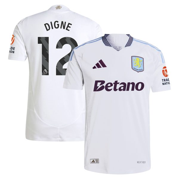 aston villa adidas away authentic shirt 2024-25 with digne 12 printing Collection | Official Aston Villa Kits for Fans