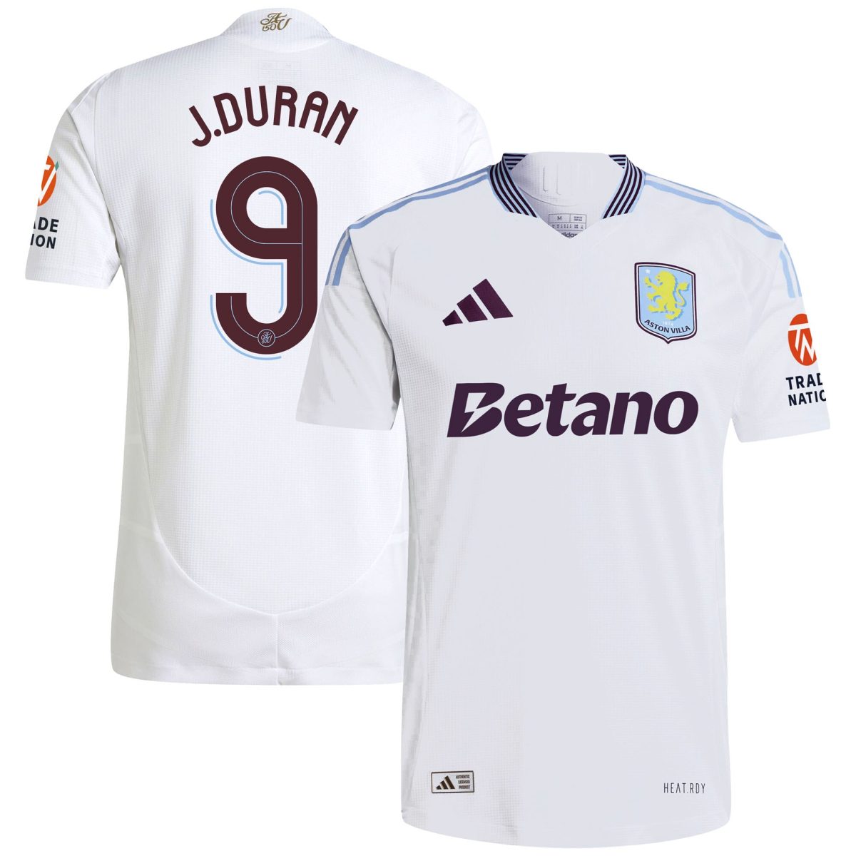 aston villa adidas away authentic shirt 2024-25 with duran 9 cup printing Collection | Official Aston Villa Kits for Fans