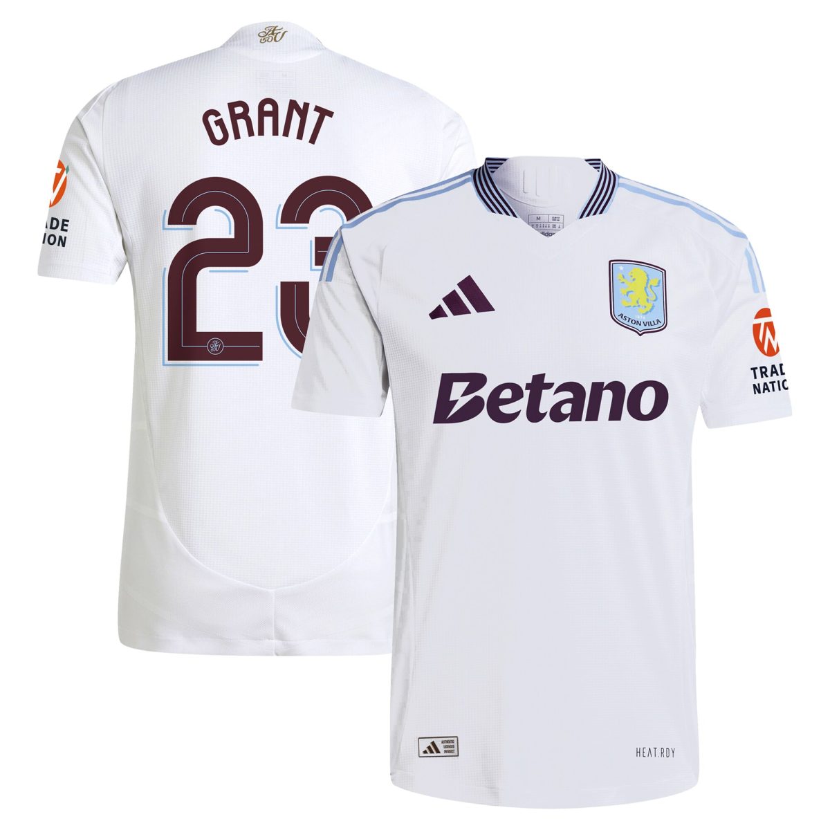 aston villa adidas away authentic shirt 2024-25 with grant 23 cup printing Collection | Official Aston Villa Kits for Fans