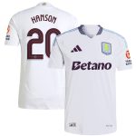 aston villa adidas away authentic shirt 2024-25 with hanson 20 cup printing Collection | Official Aston Villa Kits for Fans