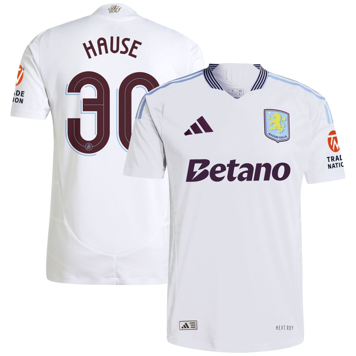 aston villa adidas away authentic shirt 2024-25 with hause 30 cup printing Collection | Official Aston Villa Kits for Fans