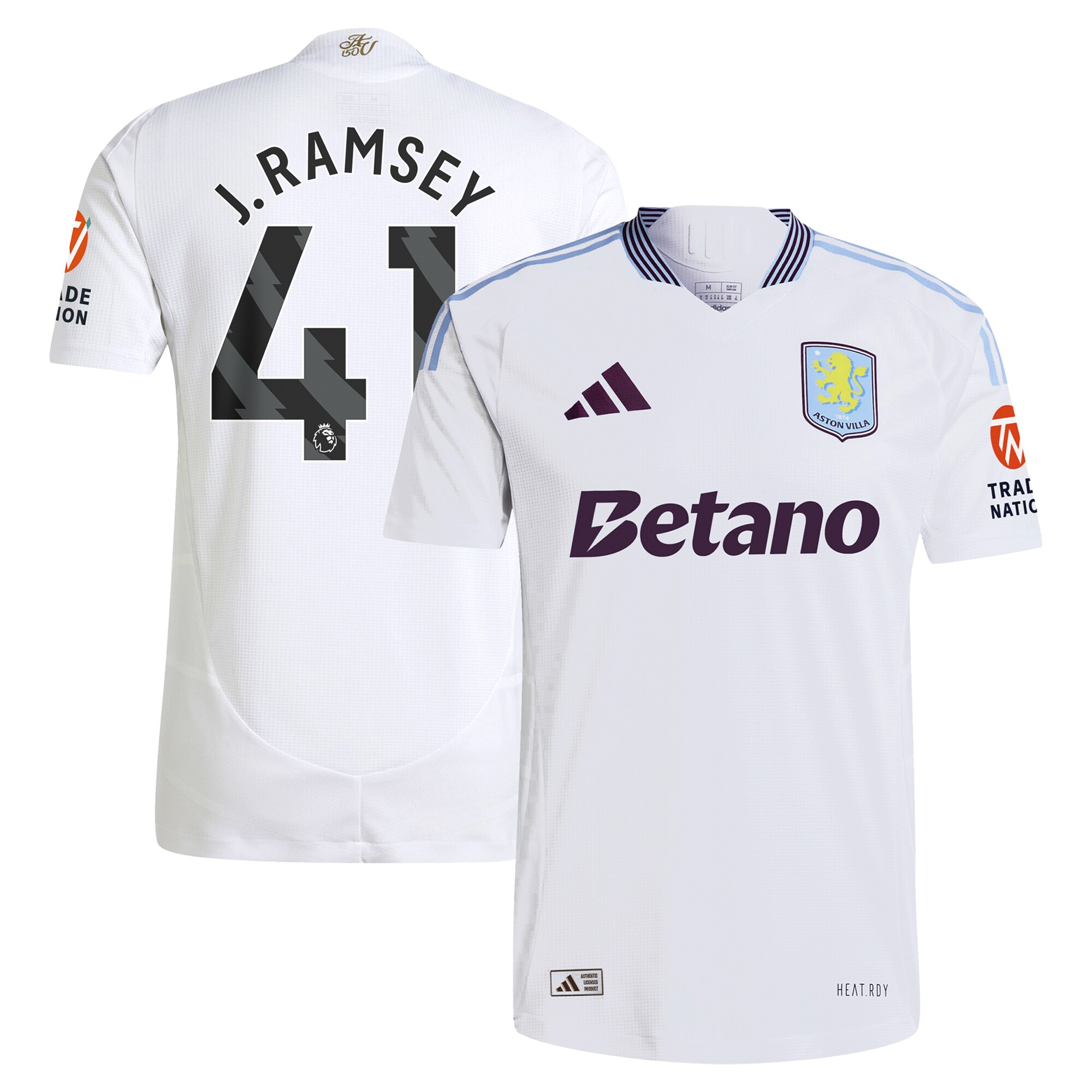 aston villa adidas away authentic shirt 2024-25 with j. ramsey 41 printing Collection | Official Aston Villa Kits for Fans