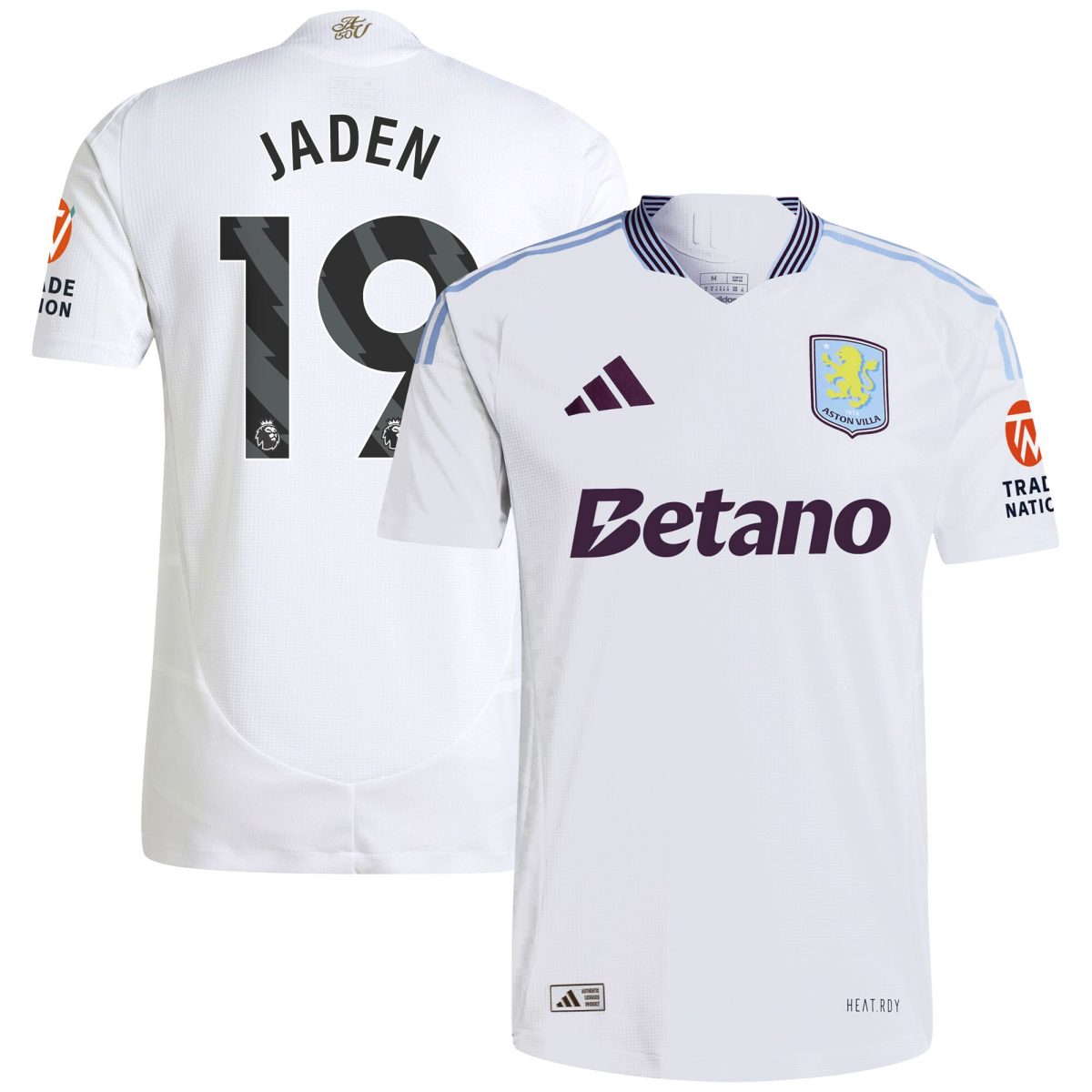 aston villa adidas away authentic shirt 2024-25 with jaden 19 printing Collection | Official Aston Villa Kits for Fans