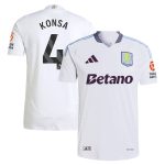 aston villa adidas away authentic shirt 2024-25 with konsa 4 printing Collection | Official Aston Villa Kits for Fans