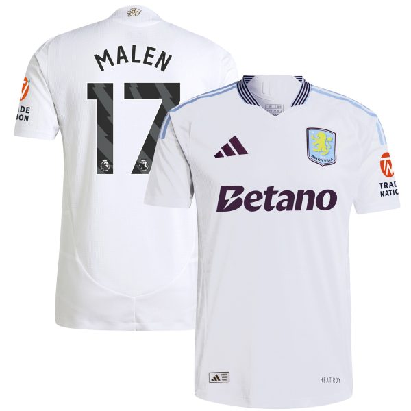 aston villa adidas away authentic shirt 2024-25 with malen 17 printing Collection | Official Aston Villa Kits for Fans