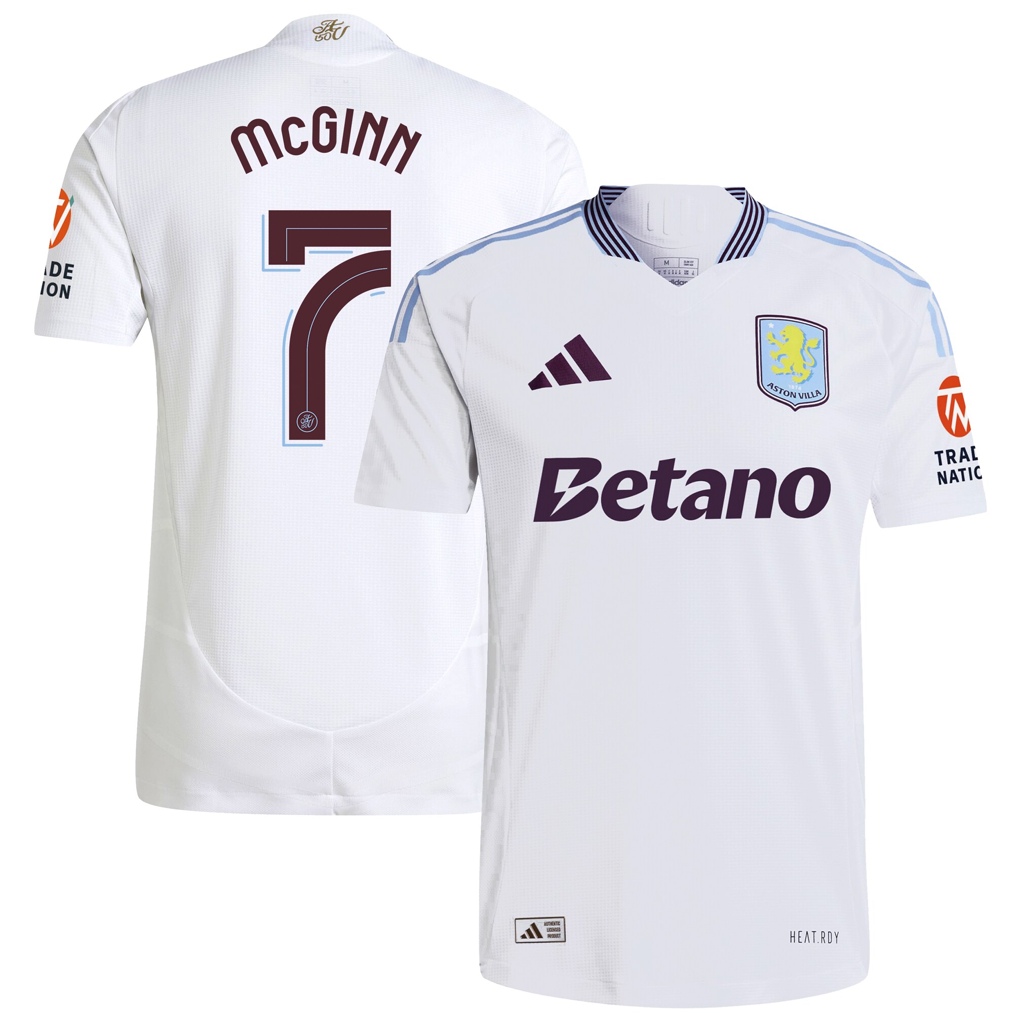 aston villa adidas away authentic shirt 2024-25 with mcginn 7 cup printing Collection | Official Aston Villa Kits for Fans