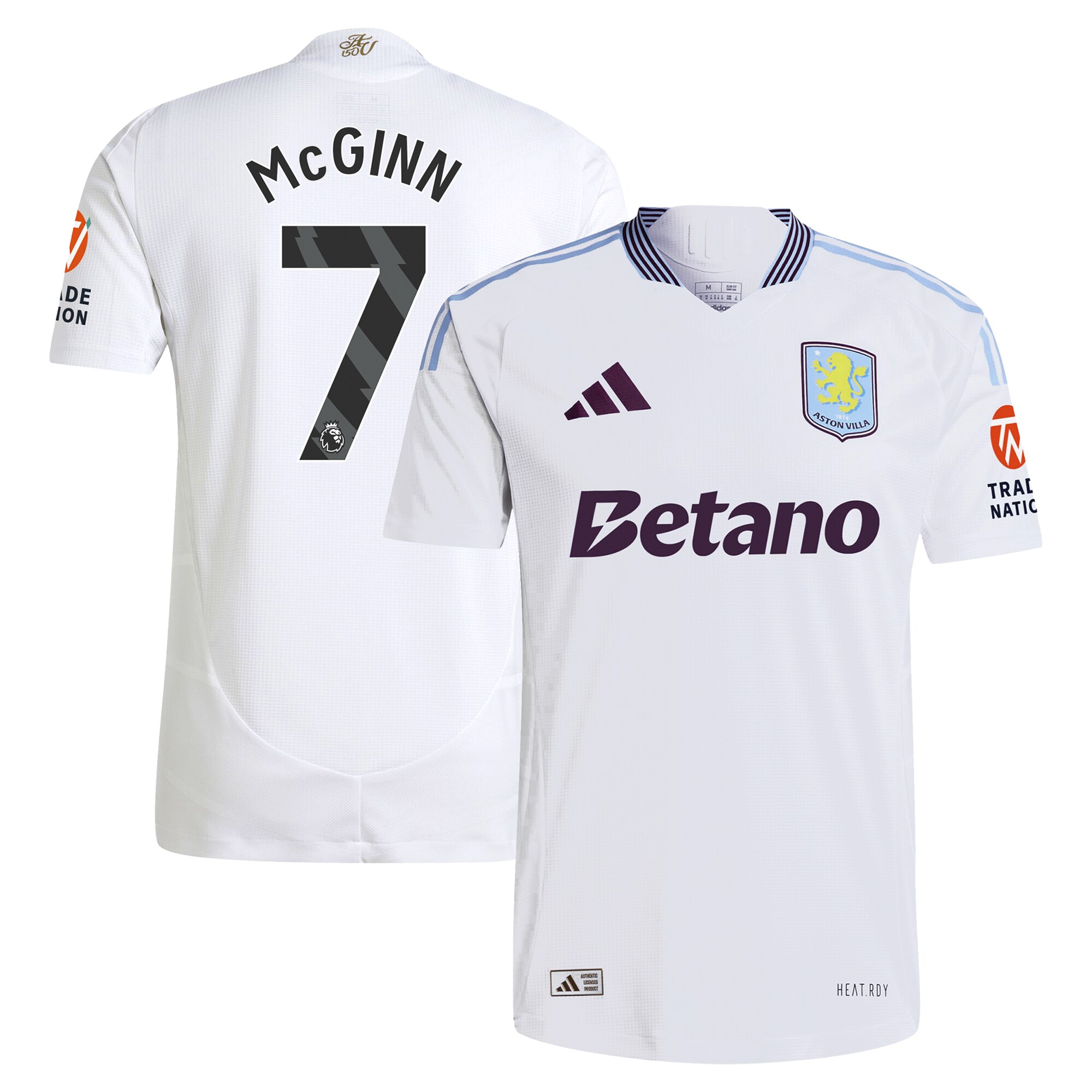 aston villa adidas away authentic shirt 2024-25 with mcginn 7 printing Collection | Official Aston Villa Kits for Fans