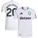 aston villa adidas away authentic shirt 2024-25 with nedeljković 20 printing Collection | Official Aston Villa Kits for Fans