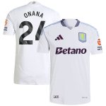 aston villa adidas away authentic shirt 2024-25 with onana 24 printing Collection | Official Aston Villa Kits for Fans