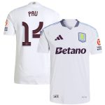 aston villa adidas away authentic shirt 2024-25 with pau 14 cup printing Collection | Official Aston Villa Kits for Fans