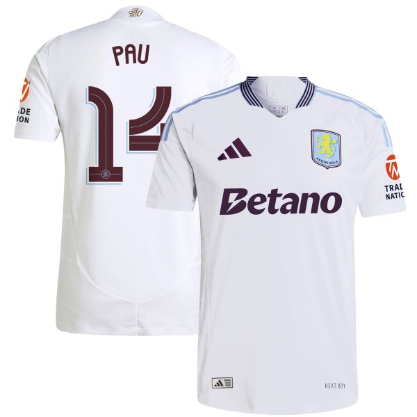 aston villa adidas away authentic shirt 2024-25 with pau 14 cup printing Collection | Official Aston Villa Kits for Fans