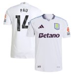 aston villa adidas away authentic shirt 2024-25 with pau 14 printing Collection | Official Aston Villa Kits for Fans