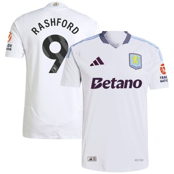 aston villa adidas away authentic shirt 2024-25 with rashford 9 printing Collection | Official Aston Villa Kits for Fans