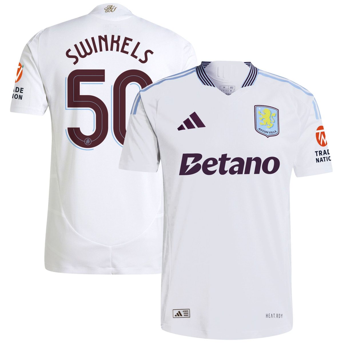 aston villa adidas away authentic shirt 2024-25 with swinkels 50 cup printing Collection | Official Aston Villa Kits for Fans