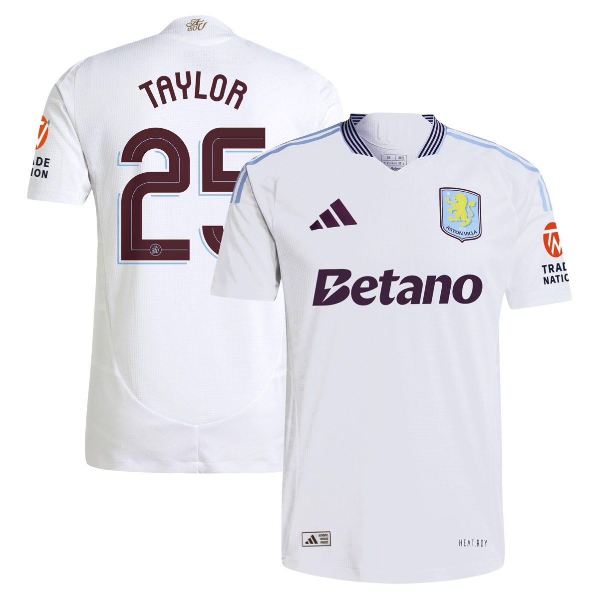 aston villa adidas away authentic shirt 2024-25 with taylor 25 cup printing Collection | Official Aston Villa Kits for Fans