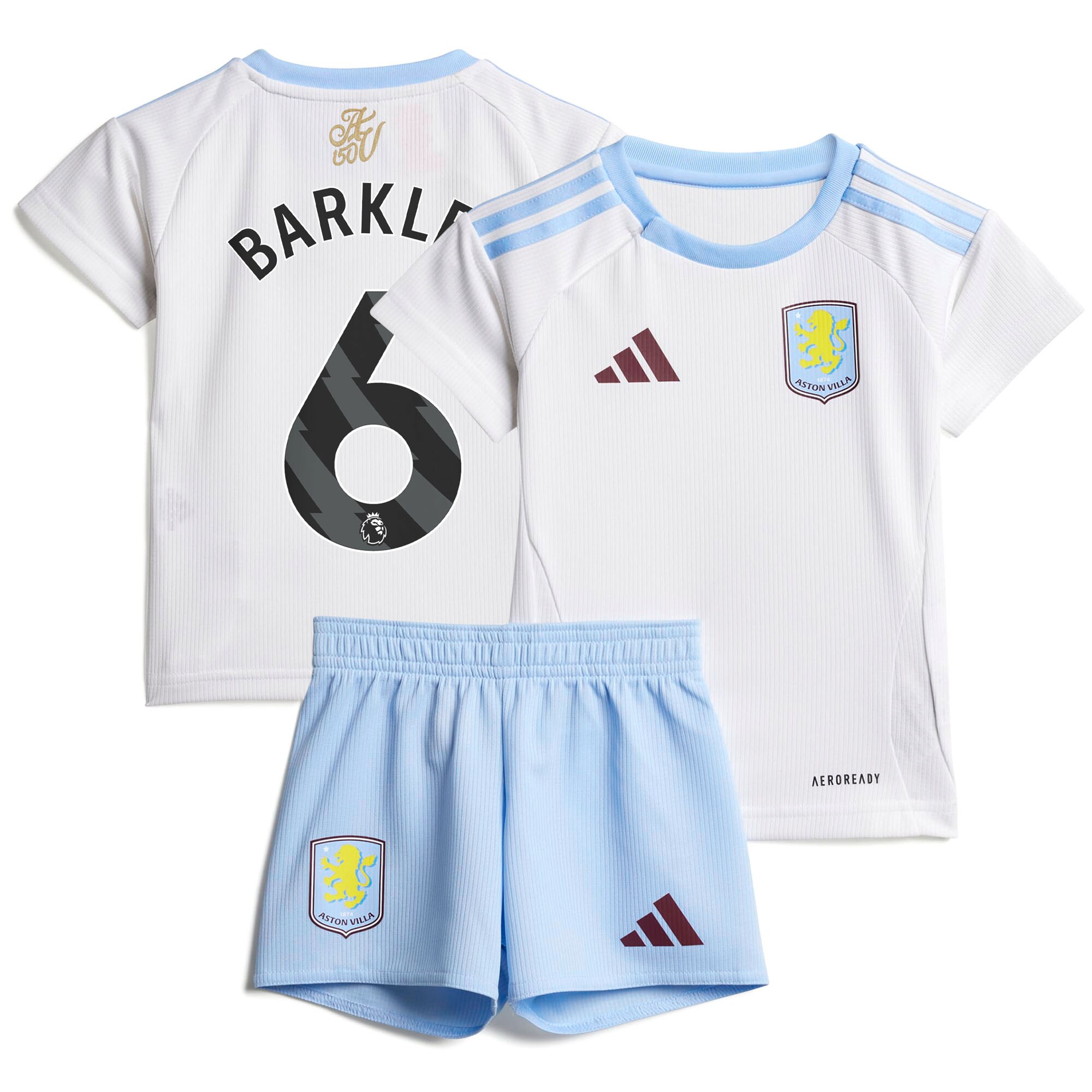 aston villa adidas away baby kit 2024-25 with barkley 6 printing Collection | Official Aston Villa Kits for Fans