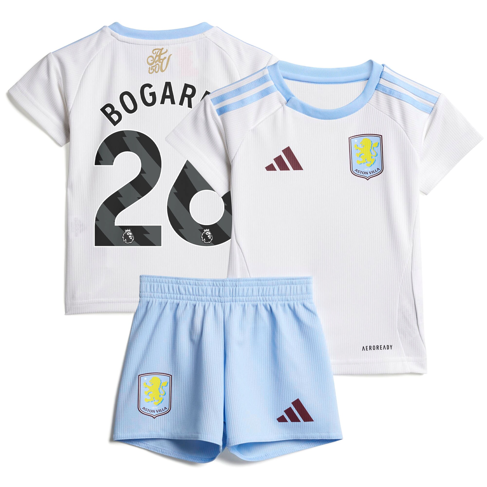 aston villa adidas away baby kit 2024-25 with bogarde 26 printing Collection | Official Aston Villa Kits for Fans