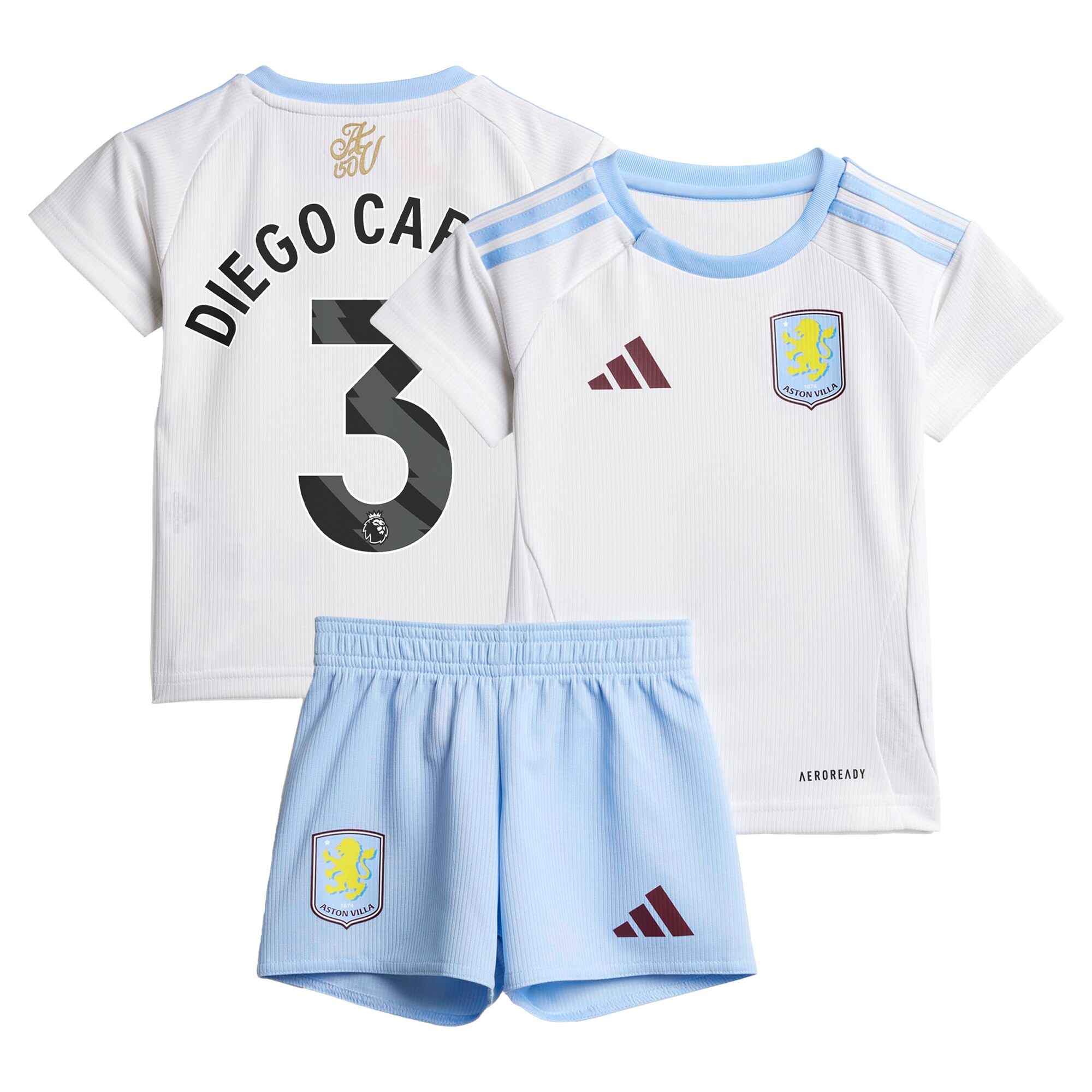 aston villa adidas away baby kit 2024-25 with diego carlos 3 printing Collection | Official Aston Villa Kits for Fans