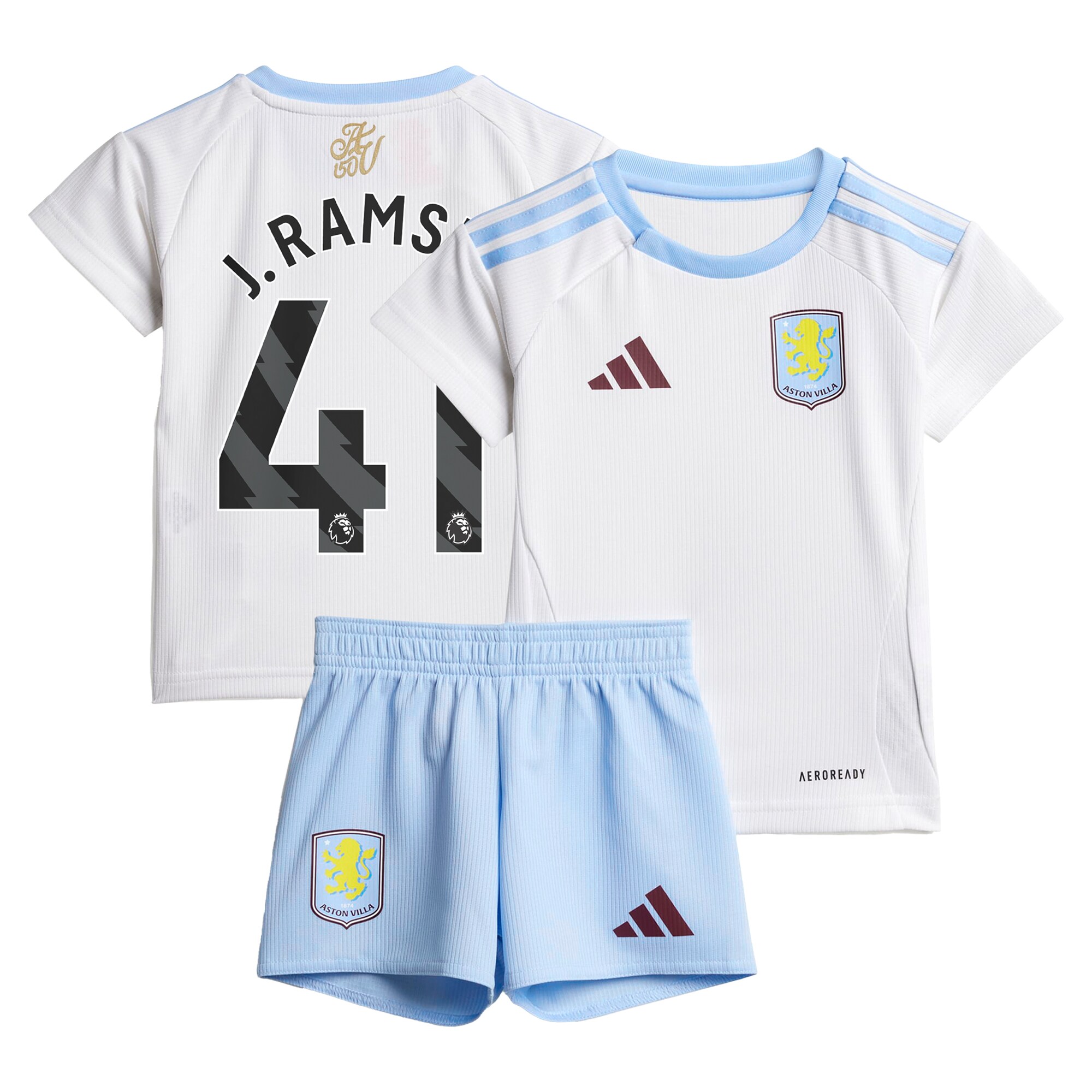 aston villa adidas away baby kit 2024-25 with j. ramsey 41 printing Collection | Official Aston Villa Kits for Fans