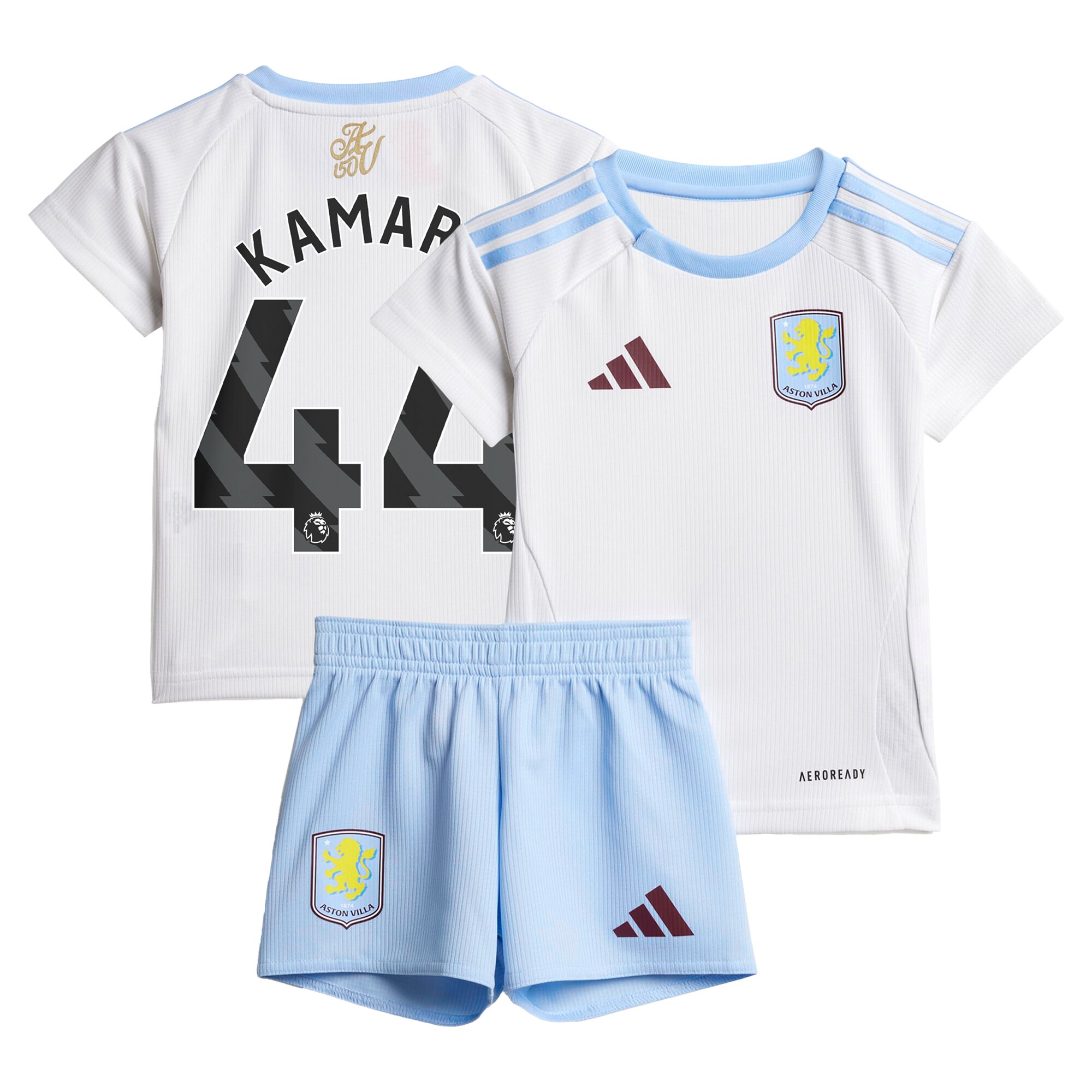 aston villa adidas away baby kit 2024-25 with kamara 44 printing Collection | Official Aston Villa Kits for Fans