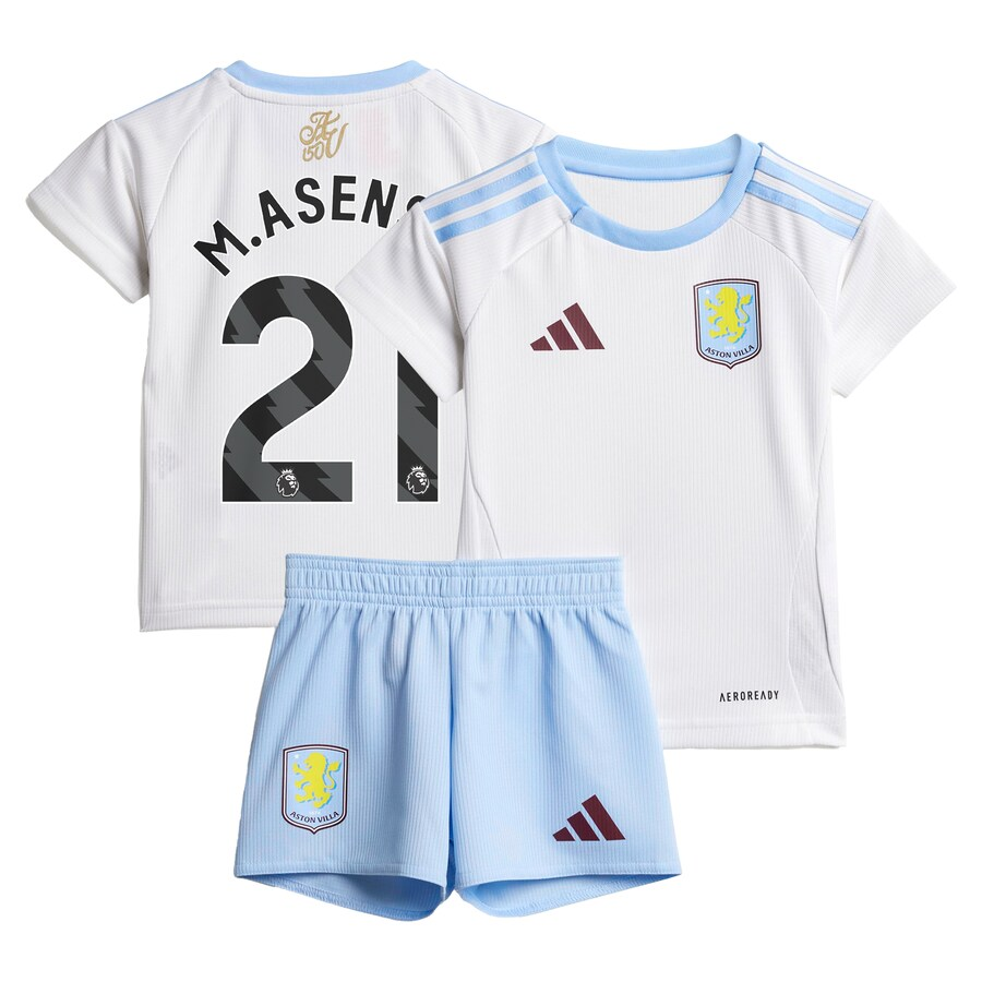 aston villa adidas away baby kit 2024-25 with m.asensio 21 printing Collection | Official Aston Villa Kits for Fans