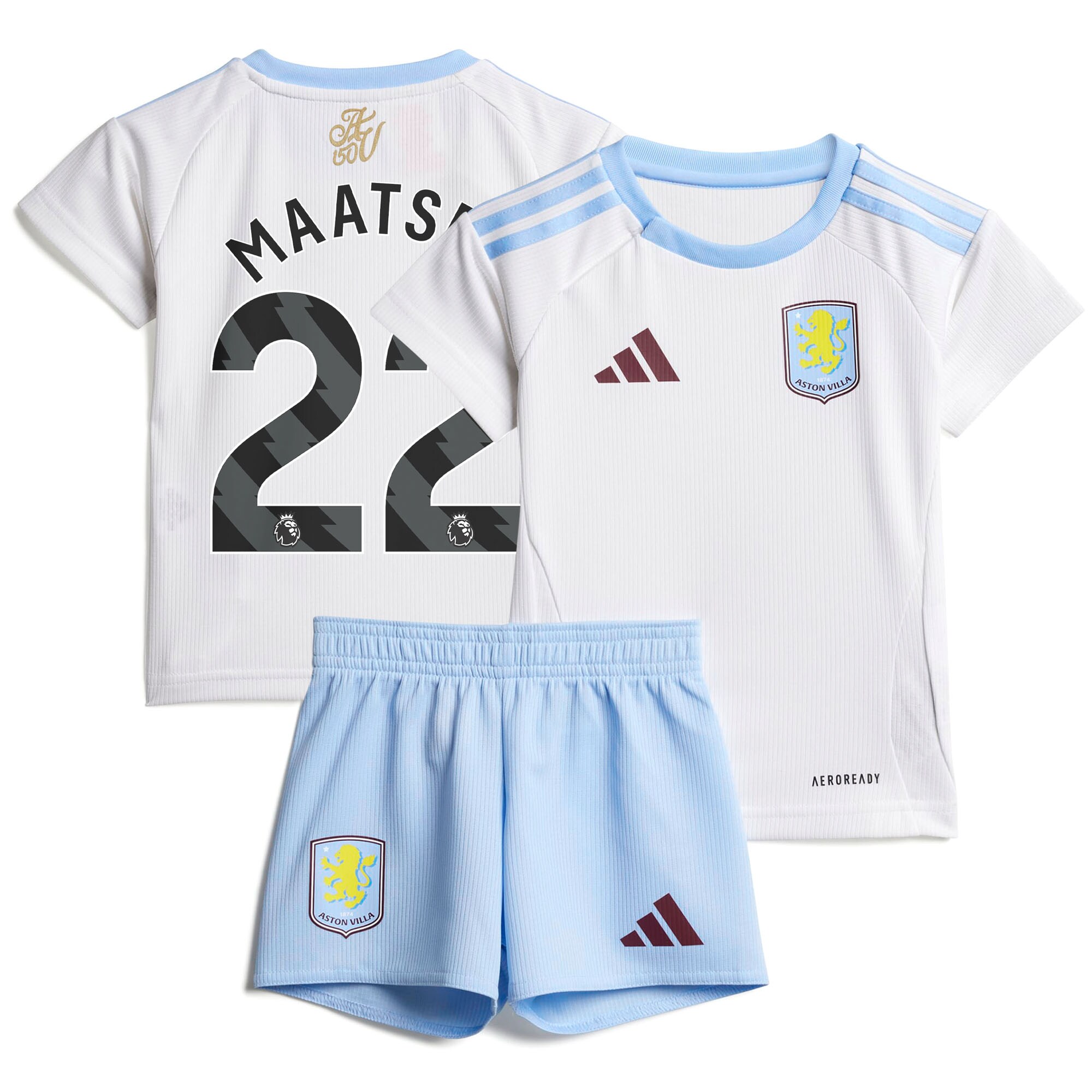 aston villa adidas away baby kit 2024-25 with maatsen 22 printing Collection | Official Aston Villa Kits for Fans