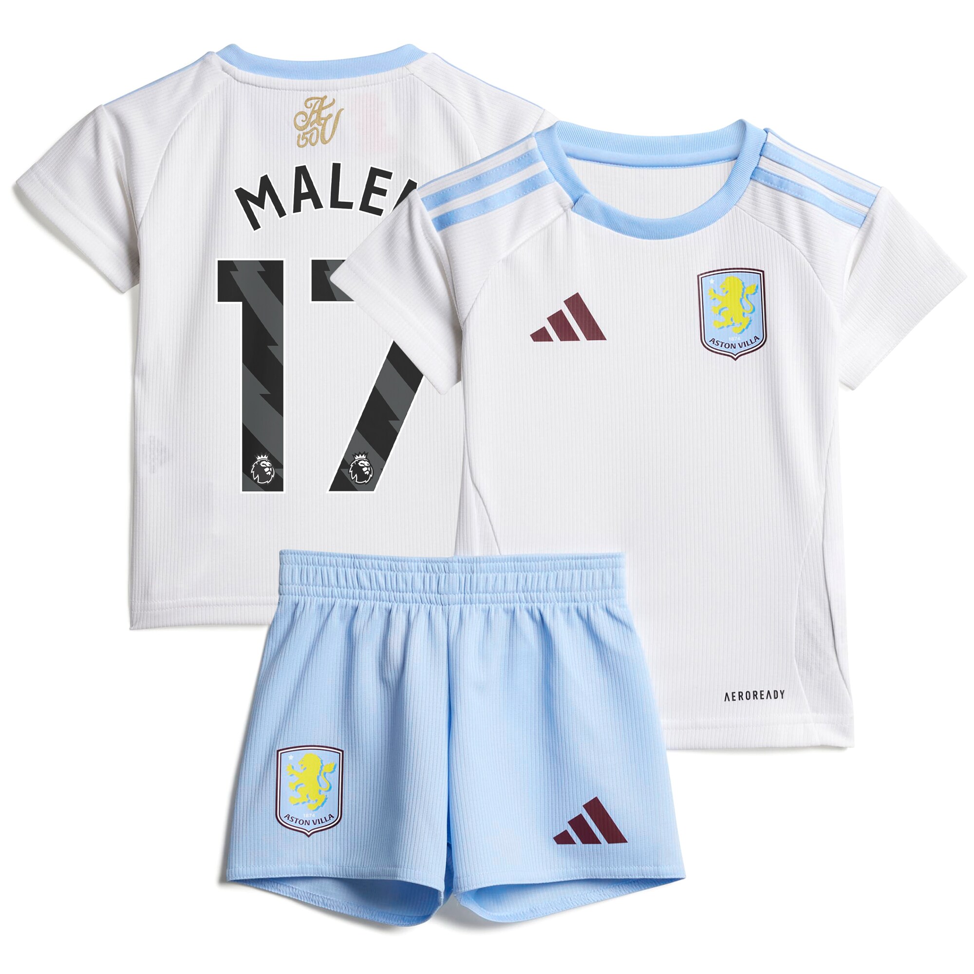 aston villa adidas away baby kit 2024-25 with malen 17 printing Collection | Official Aston Villa Kits for Fans