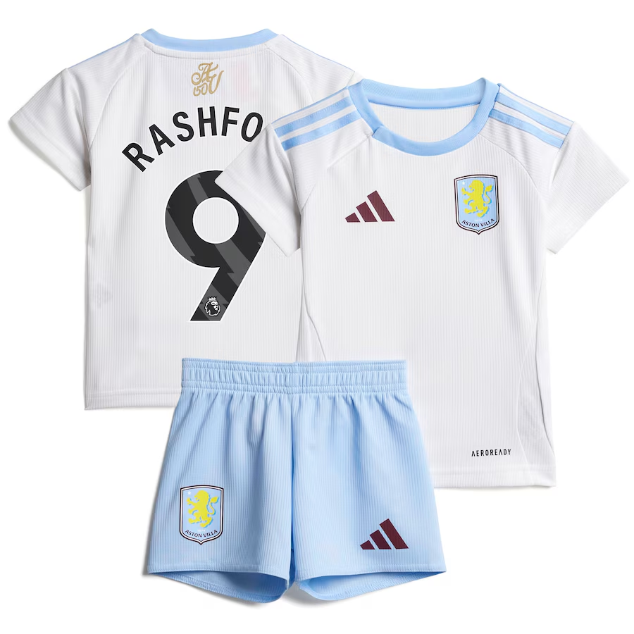aston villa adidas away baby kit 2024-25 with rashford 9 printing Collection | Official Aston Villa Kits for Fans