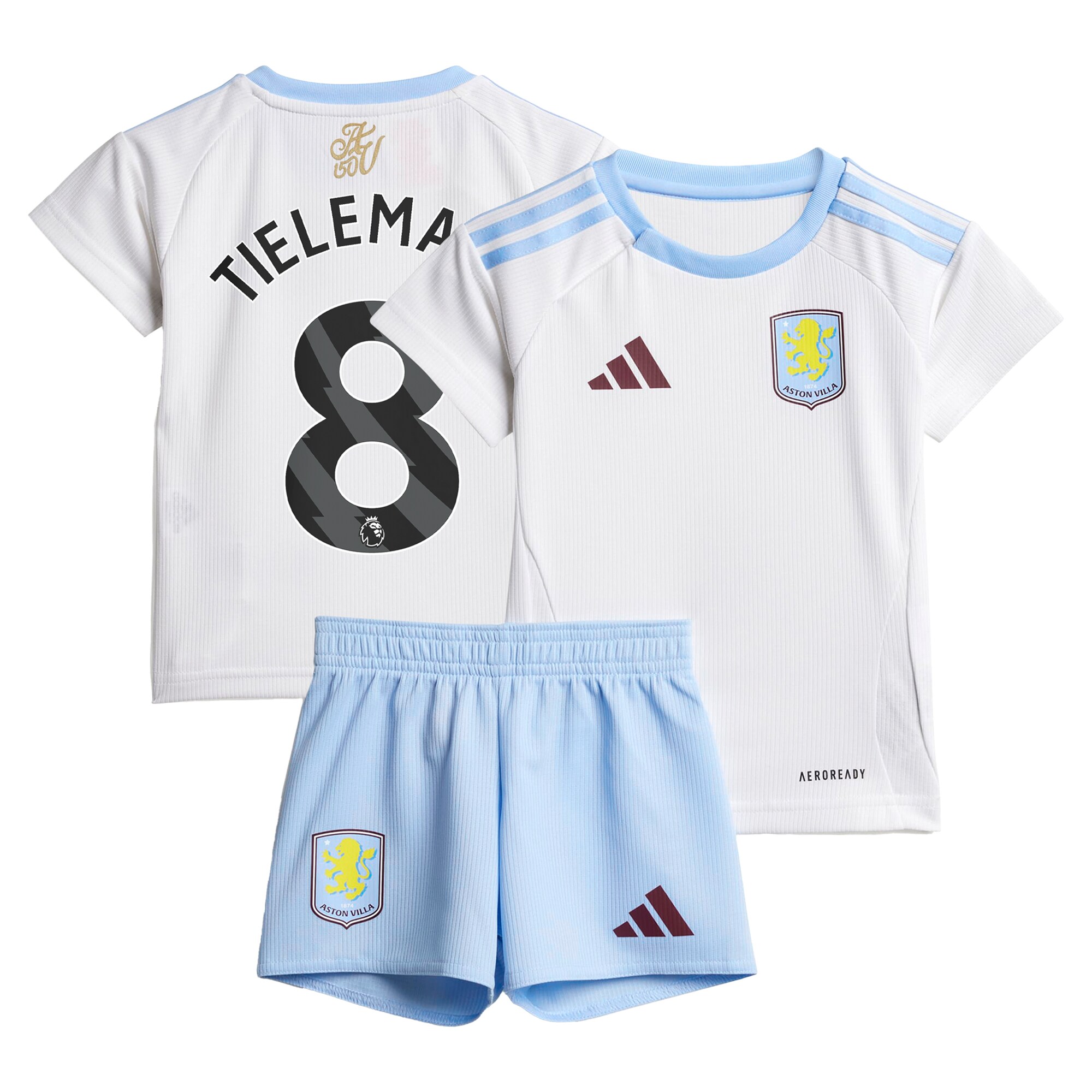 aston villa adidas away baby kit 2024-25 with tielemans 8 printing Collection | Official Aston Villa Kits for Fans