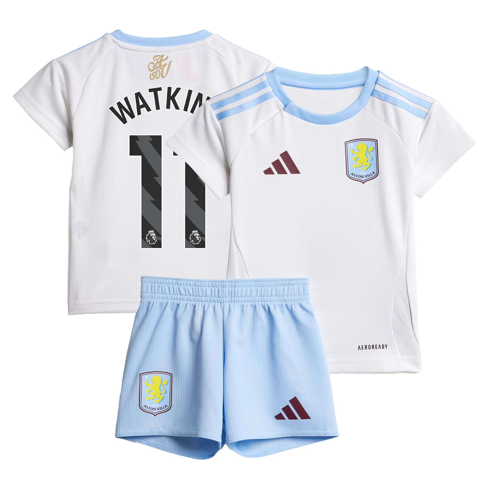 aston villa adidas away baby kit 2024-25 with watkins 11 printing Collection | Official Aston Villa Kits for Fans