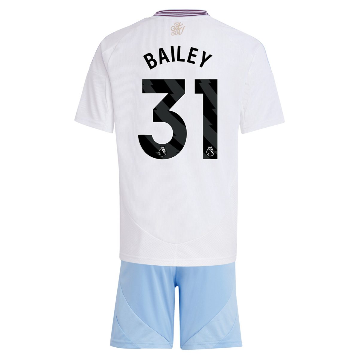 aston villa adidas away mini kit 2024-25 with bailey 31 printing Collection | Official Aston Villa Kits for Fans
