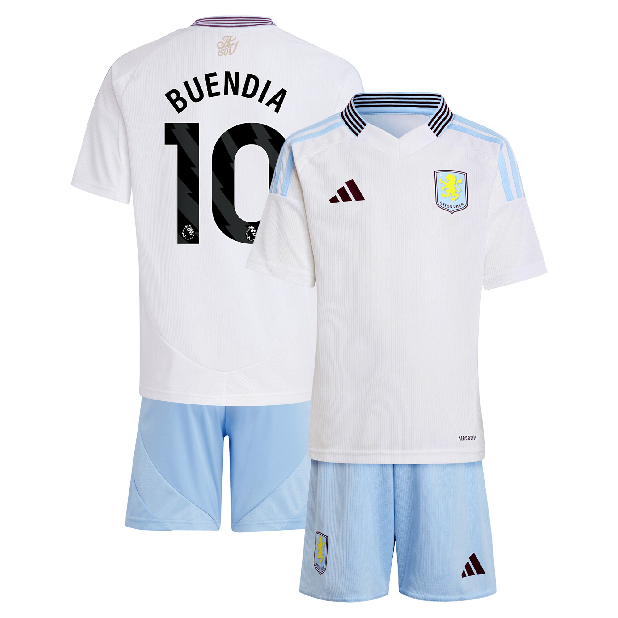 aston villa adidas away mini kit 2024-25 with buendia 10 printing Collection | Official Aston Villa Kits for Fans