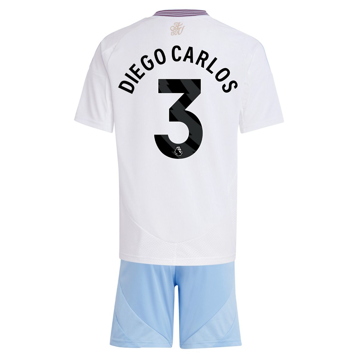 aston villa adidas away mini kit 2024-25 with diego carlos 3 printing Collection | Official Aston Villa Kits for Fans