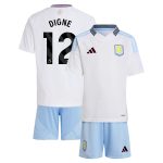 aston villa adidas away mini kit 2024-25 with digne 12 printing Collection | Official Aston Villa Kits for Fans