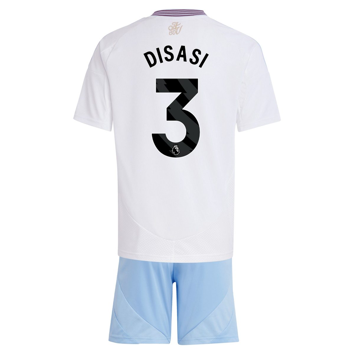 aston villa adidas away mini kit 2024-25 with disasi 3 printing Collection | Official Aston Villa Kits for Fans