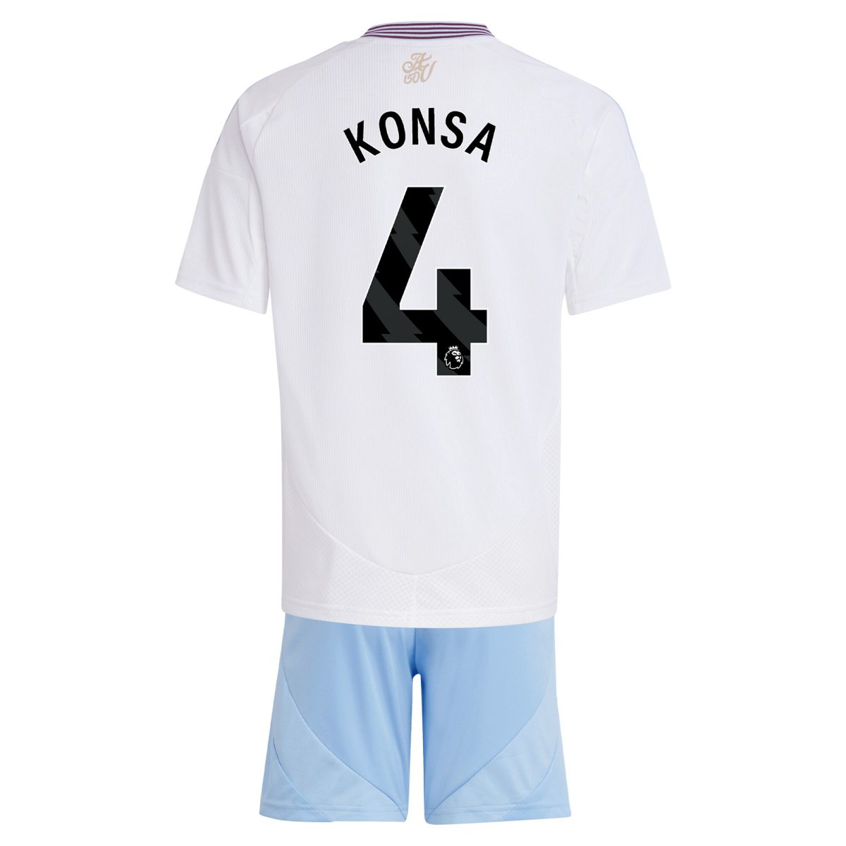 aston villa adidas away mini kit 2024-25 with konsa 4 printing Collection | Official Aston Villa Kits for Fans