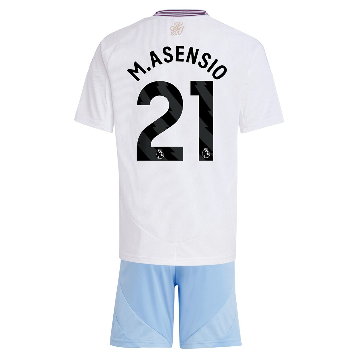 aston villa adidas away mini kit 2024-25 with m.asensio 21 printing Collection | Official Aston Villa Kits for Fans