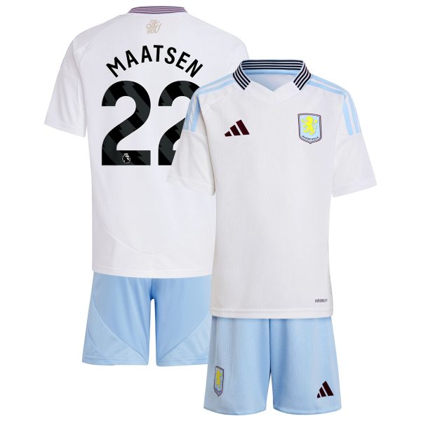 aston villa adidas away mini kit 2024-25 with maatsen 22 printing Collection | Official Aston Villa Kits for Fans