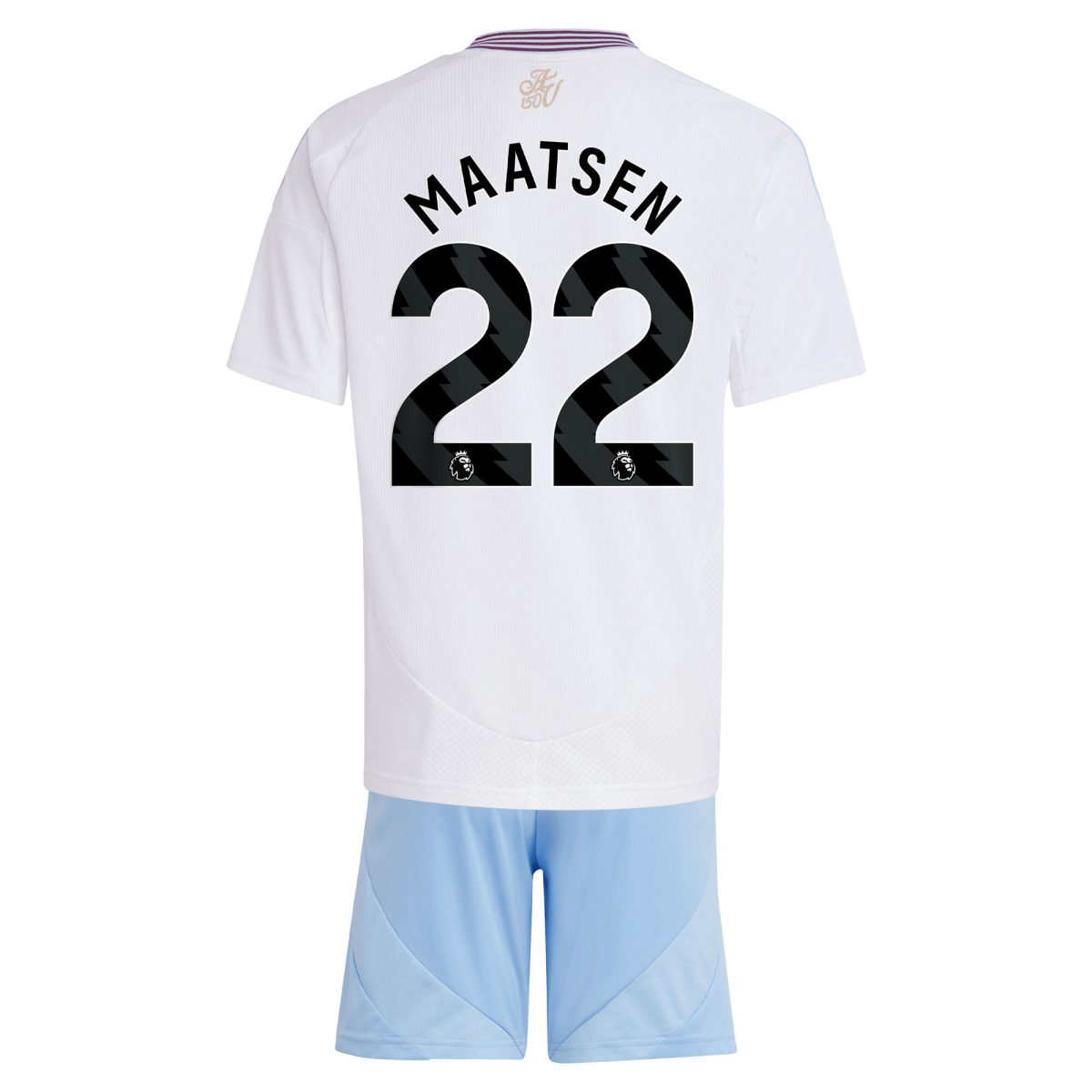 aston villa adidas away mini kit 2024-25 with maatsen 22 printing Collection | Official Aston Villa Kits for Fans