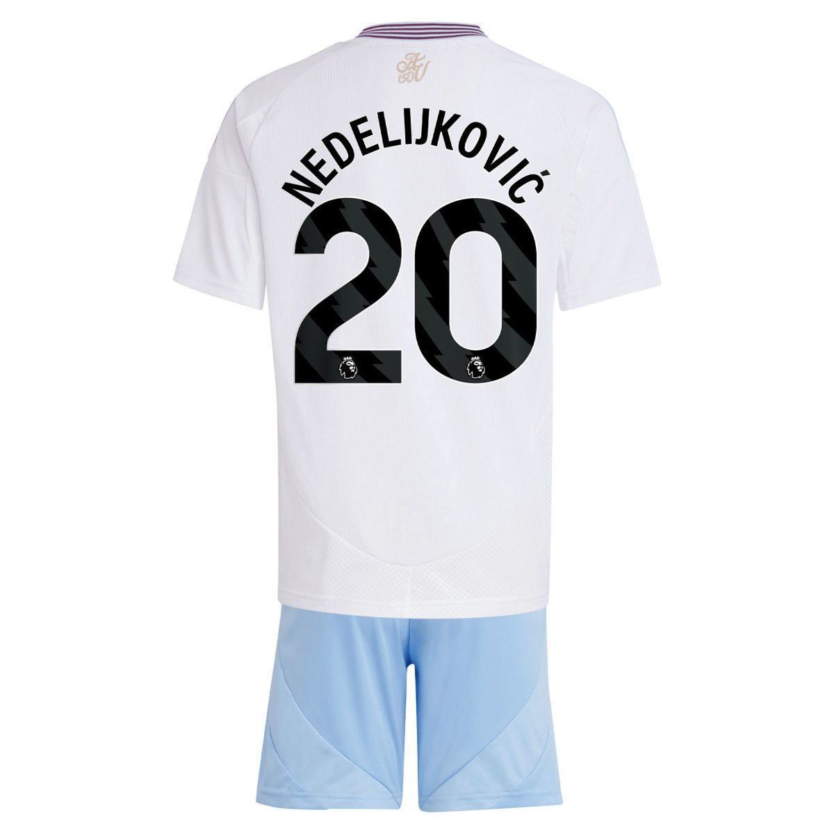aston villa adidas away mini kit 2024-25 with nedeljković 20 printing Collection | Official Aston Villa Kits for Fans
