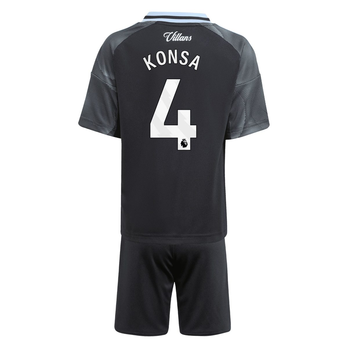 aston villa adidas away mini kit 2025-26 with konsa 4 printing Collection | Official Aston Villa Kits for Fans